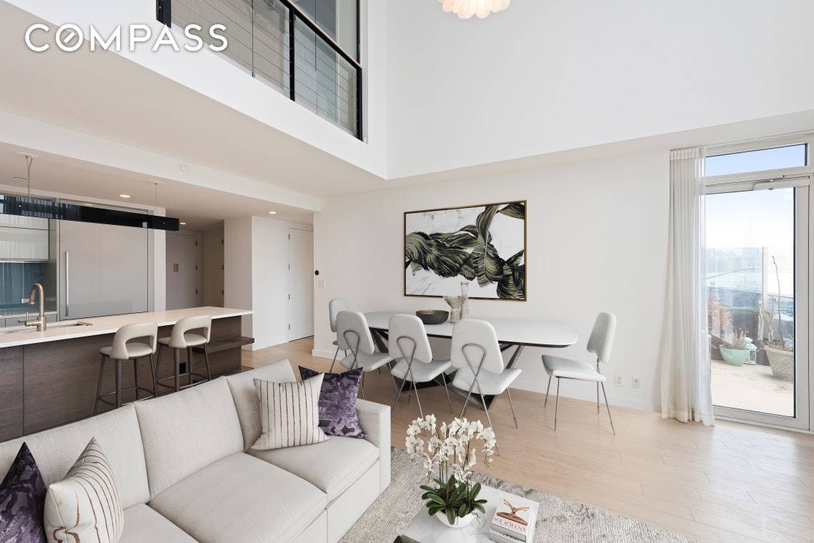 This luxurious 2 bedroom, 2 bath duplex loft offers one of the largest living room floor plans in the building with 18 foot floor to ceiling windows, protected views and ...