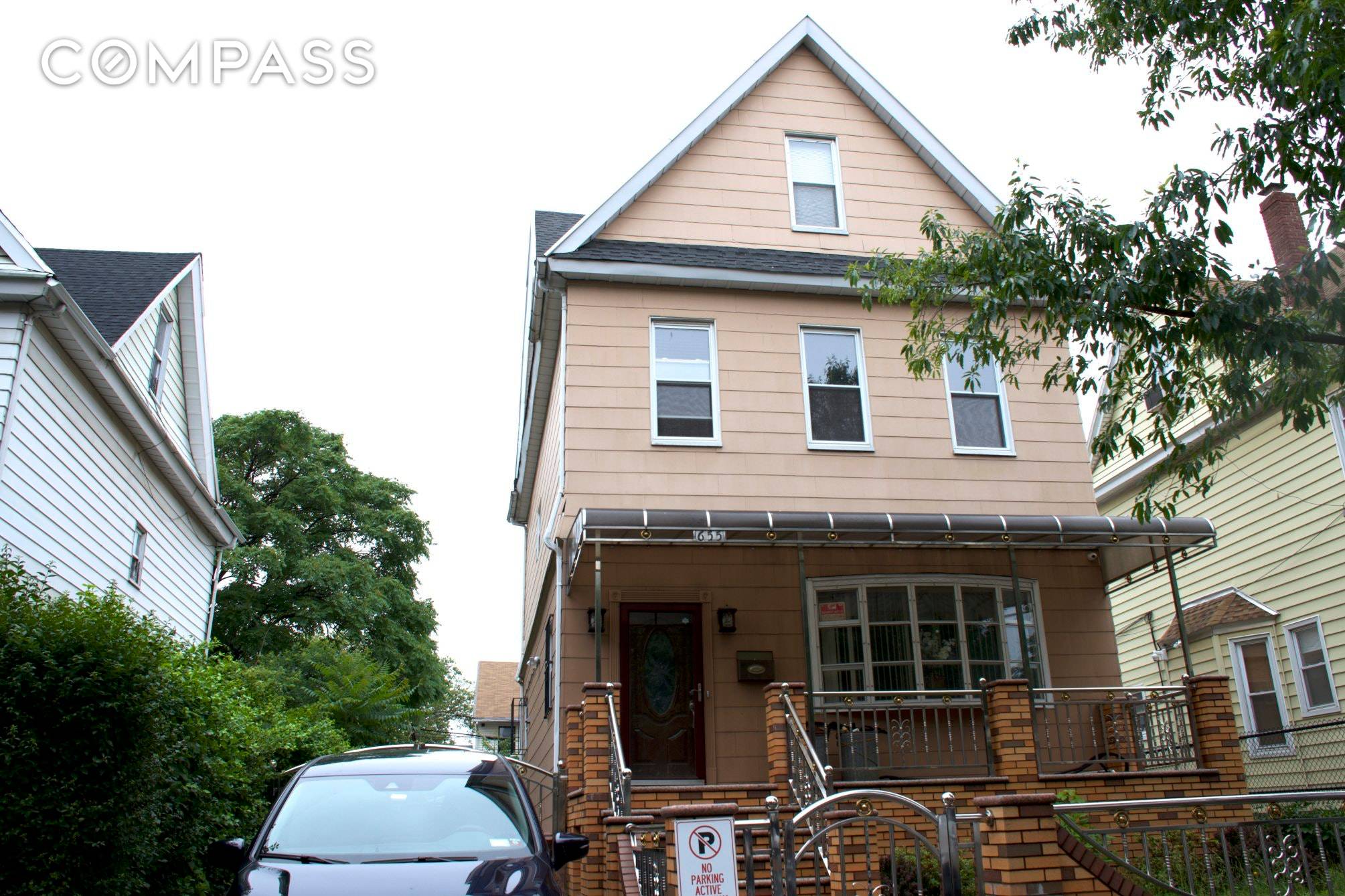 This massive fully detached single family free standing home is located in prime Kensington, only steps to the F train.