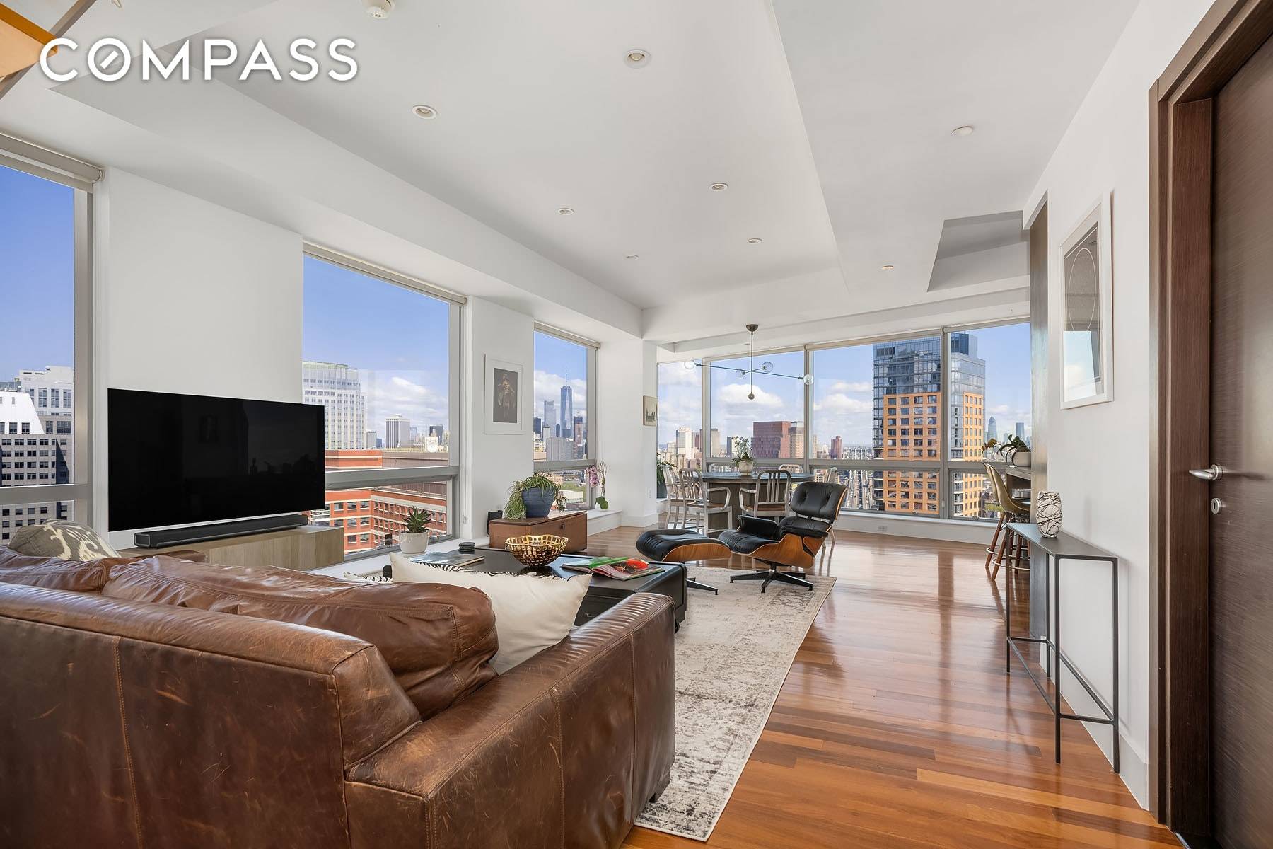 OPEN HOUSE BY APPOINTMENT ONLY Stunning Penthouse at The Toren with panoramic sweeping views of the Manhattan Skyline, Hudson River and seven spectacular bridges, including Manhattan, Williamsburg and the iconic ...