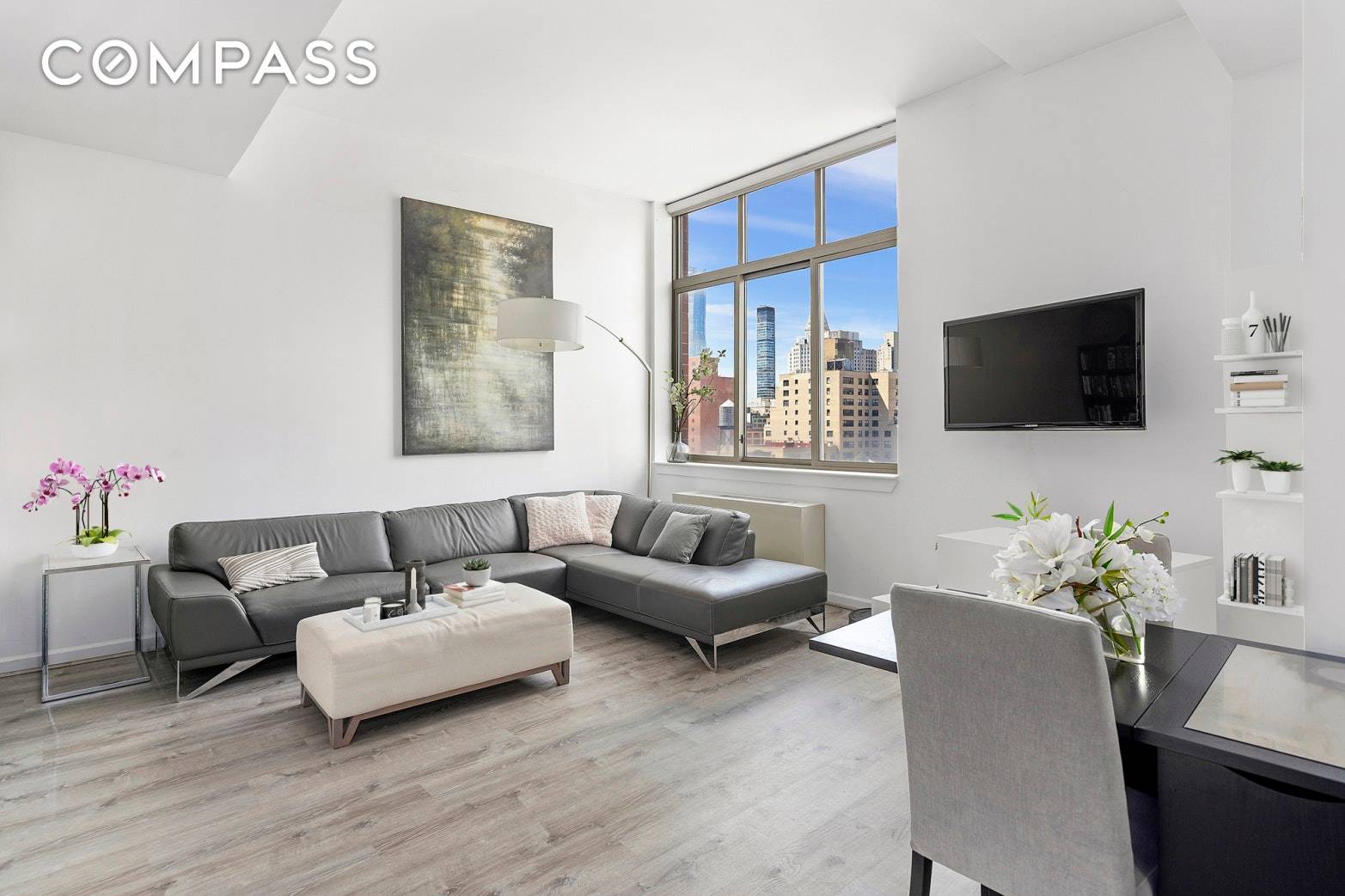 Penthouse Perfection ! Welcome home to this 1, 130 sqft 2 bedroom, 2 bathroom boasting expansive city views featuring the Empire State Building and The Freedom Tower to the South ...