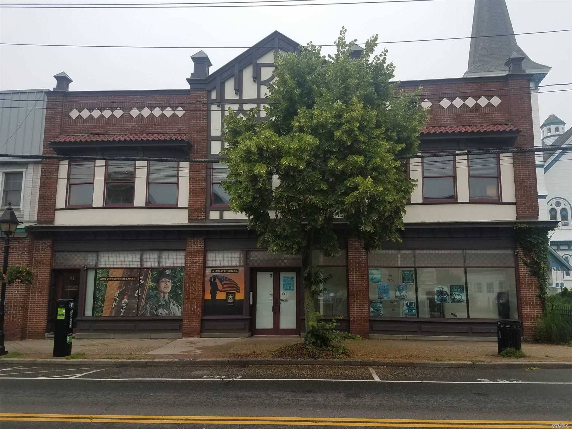 1500 SF of Wood Paneled 2nd Floor Office Space on Thriving Main St.