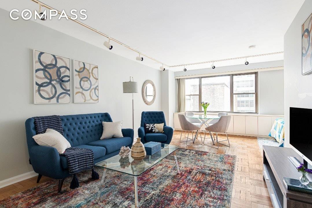 Apartment 7A at 35 East 38th Street a spacious, turn key alcove studio in Murray Hill that's calling YOUR name !