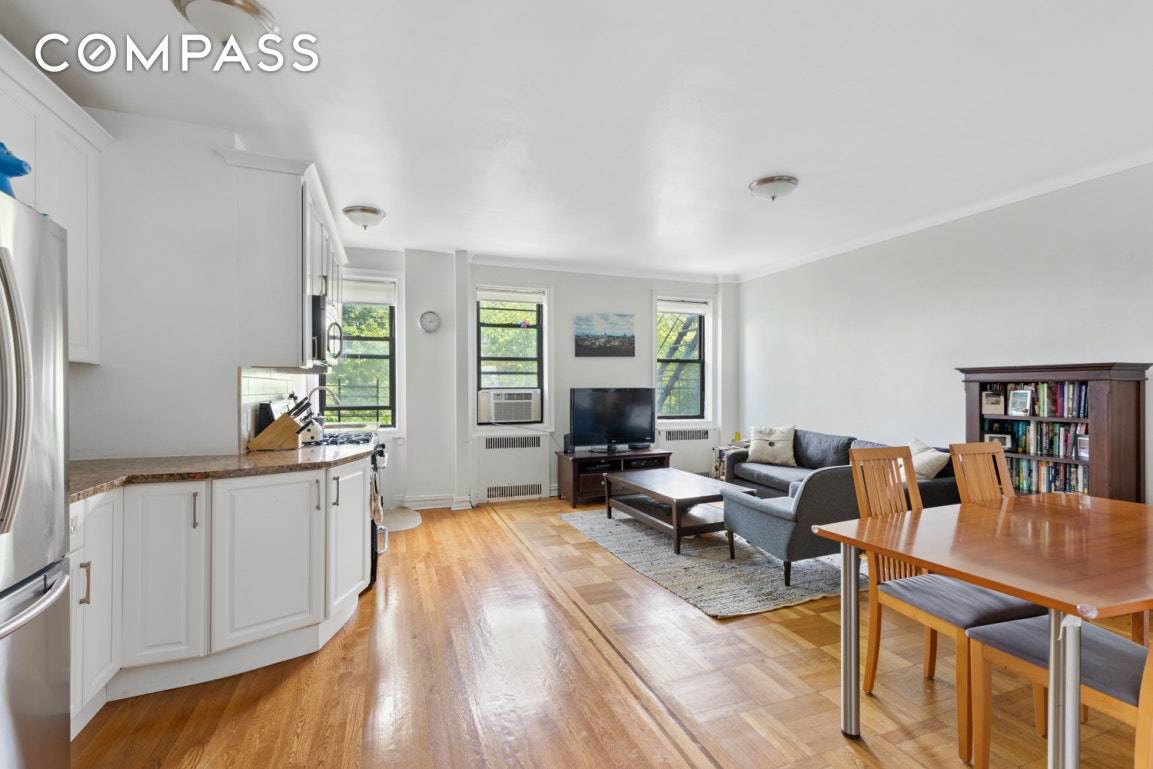 NO FEE from a Broker Owner on the crossroads of Windsor Terrace and Kensington, this bright and renovated corner apartment offers high ceilings, an open stainless kitchen including a dishwasher, ...