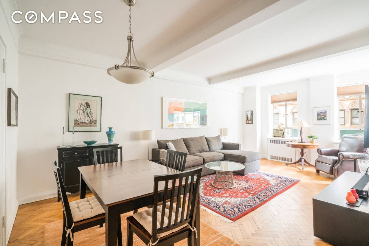 Steps from Riverside Park is an opportunity to live in a spacious 1 bedroom in The Normandy, a premier Riverside Drive Art Deco co op.