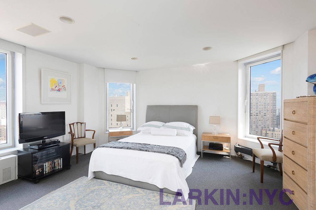 Step into this full floor tower apartment from your private elevator landing and what you first see is the sky and city skylines from your oversized six by four foot ...