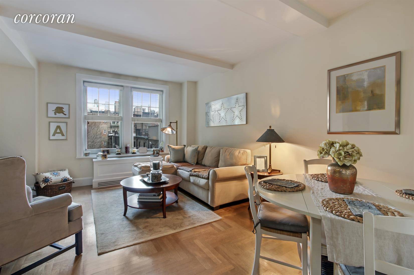 Pristine prewar one bedroom condo with tree top views 1 2 block from Central Park !