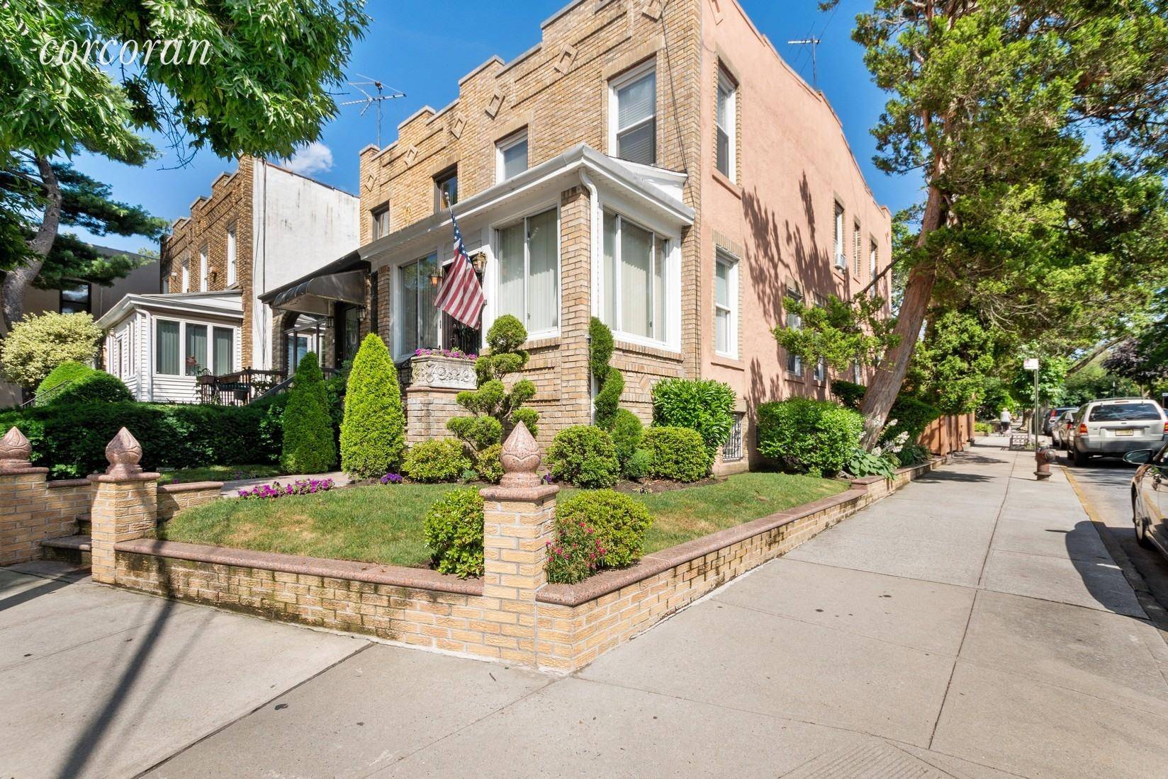 New Price ! Come see this private oasis on a coveted corner lot in Bay Ridge.