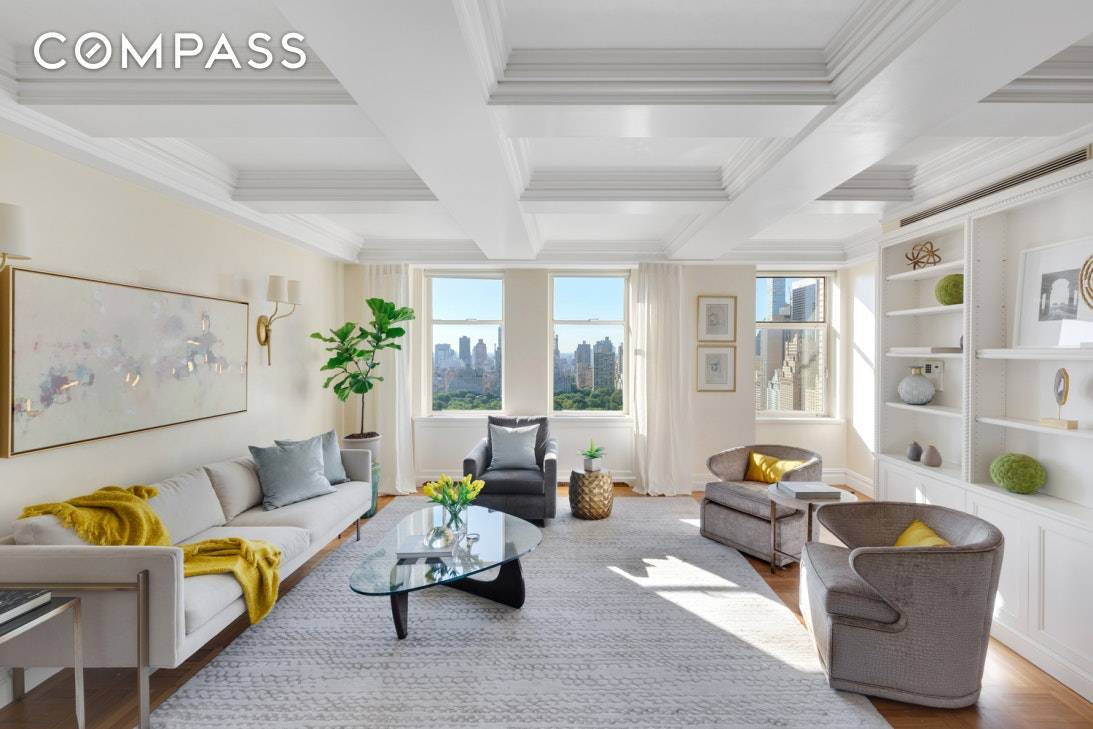 Majestic Full Floor Residence on Central Park West Resplendent and exceptionally rare, this 4 5 bedroom, 3.