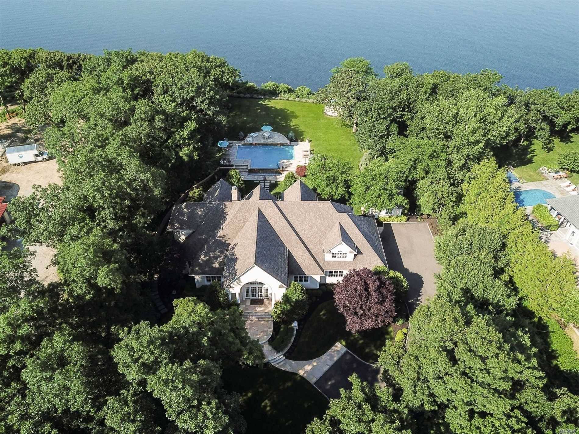 Magnificent Waterfront Estate With Spectacular Unobstructed Panoramic Views Of The Long Island Sound Smithtown Bay.