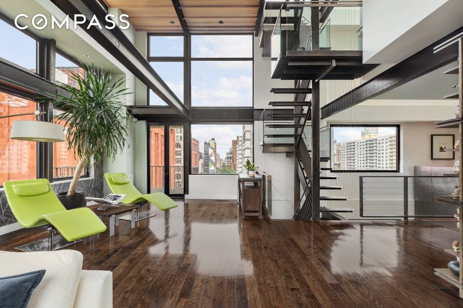 This rare and truly breathtaking Greenwich Village triplex penthouse exudes high end craftsmanship and offers the ultimate private oasis in Downtown Manhattan.