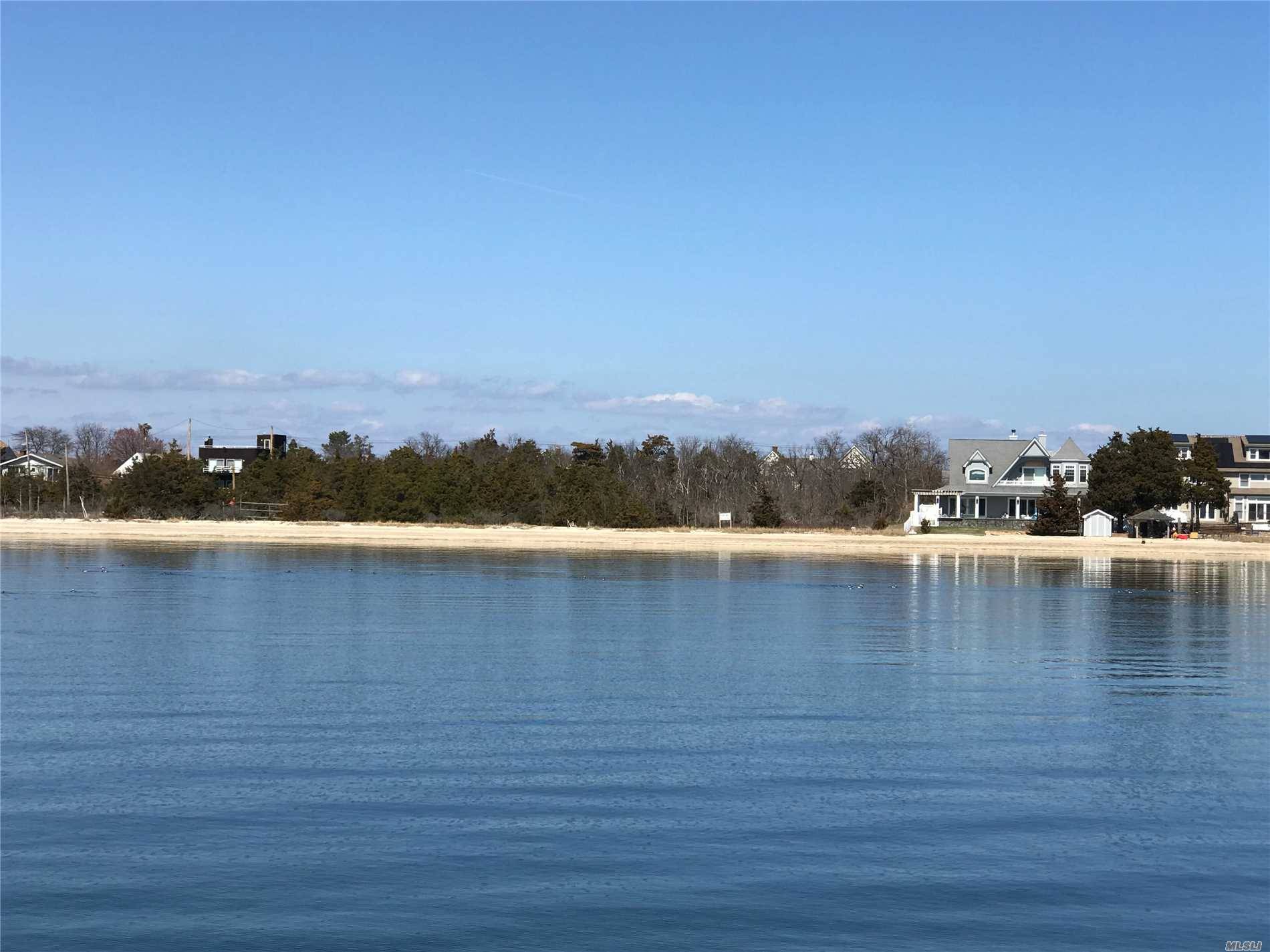 Magnificent Water Front Lot Situated on Northport Bay Prime Waterfront Location With Access To Long Island Sound Beach.