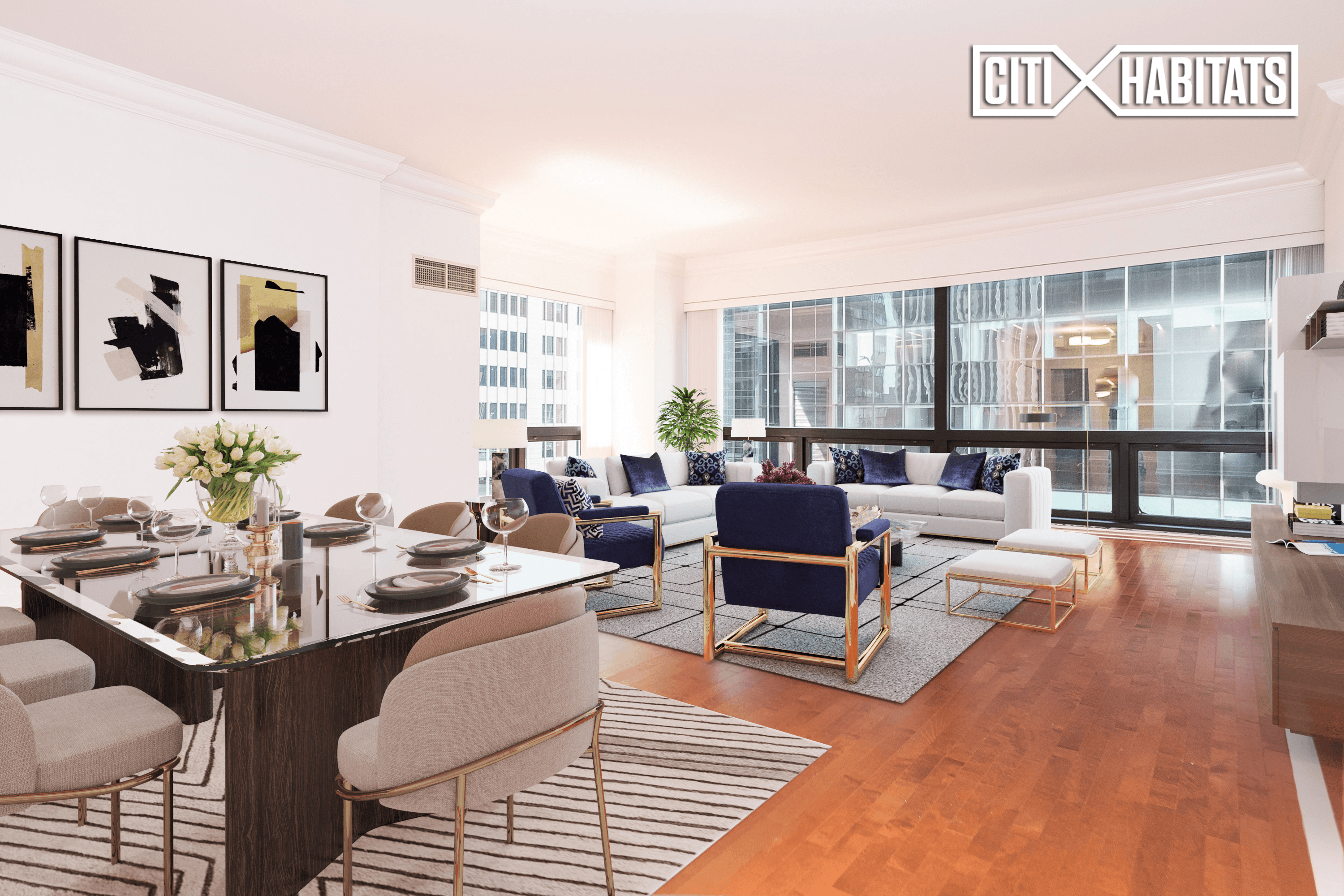 This exquisite two bedroom apartment is located at the center of all the iconic locations on Fifth Avenue in Manhattan.