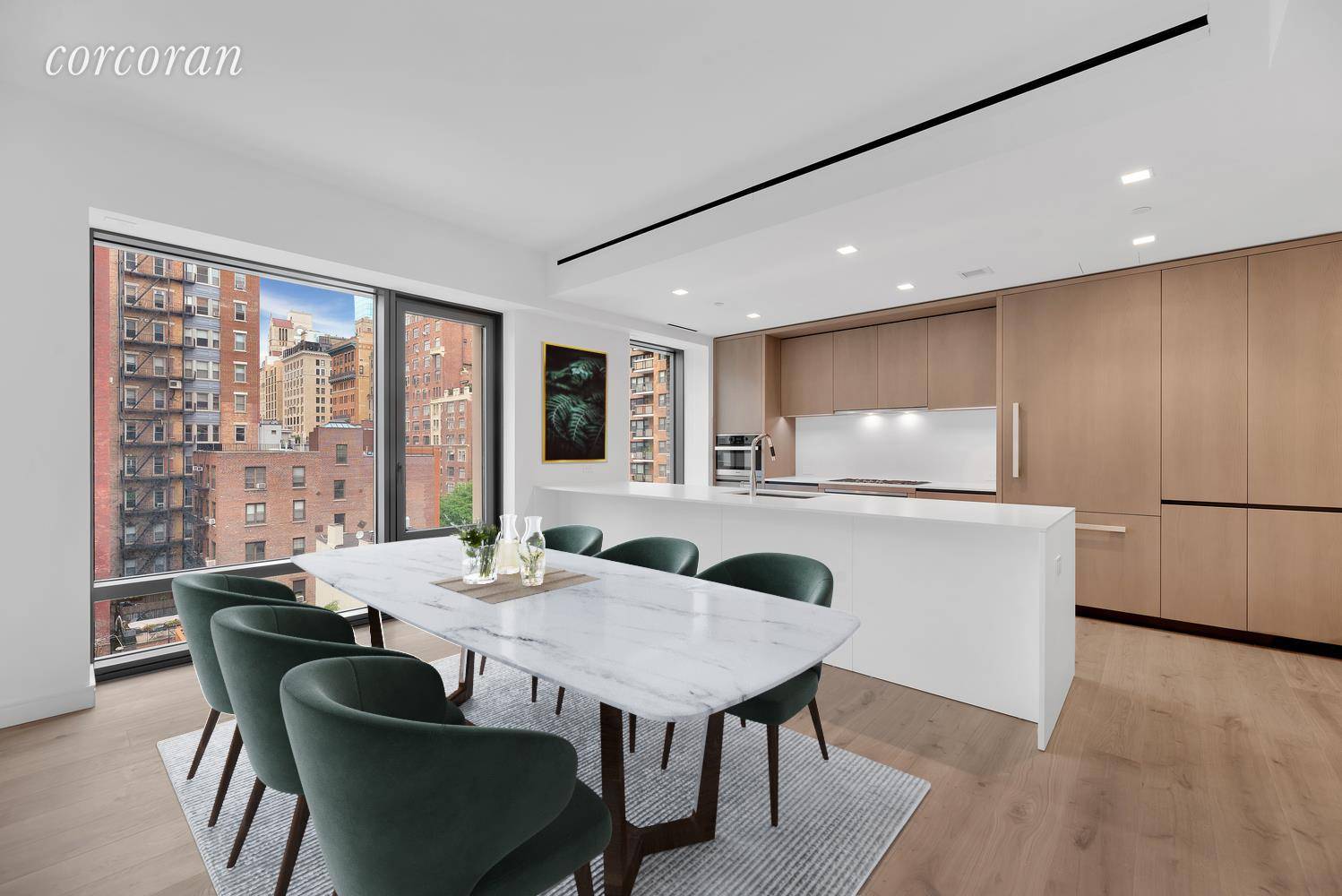 LEASES SIGNED NO LONGER SHOWING Exceptional design and breathtaking views fill this two bedroom, two bathroom showplace in an elite Gramercy condominium.