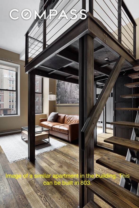 Extraordinary loft like studio at The Morgan Loft Condominium.
