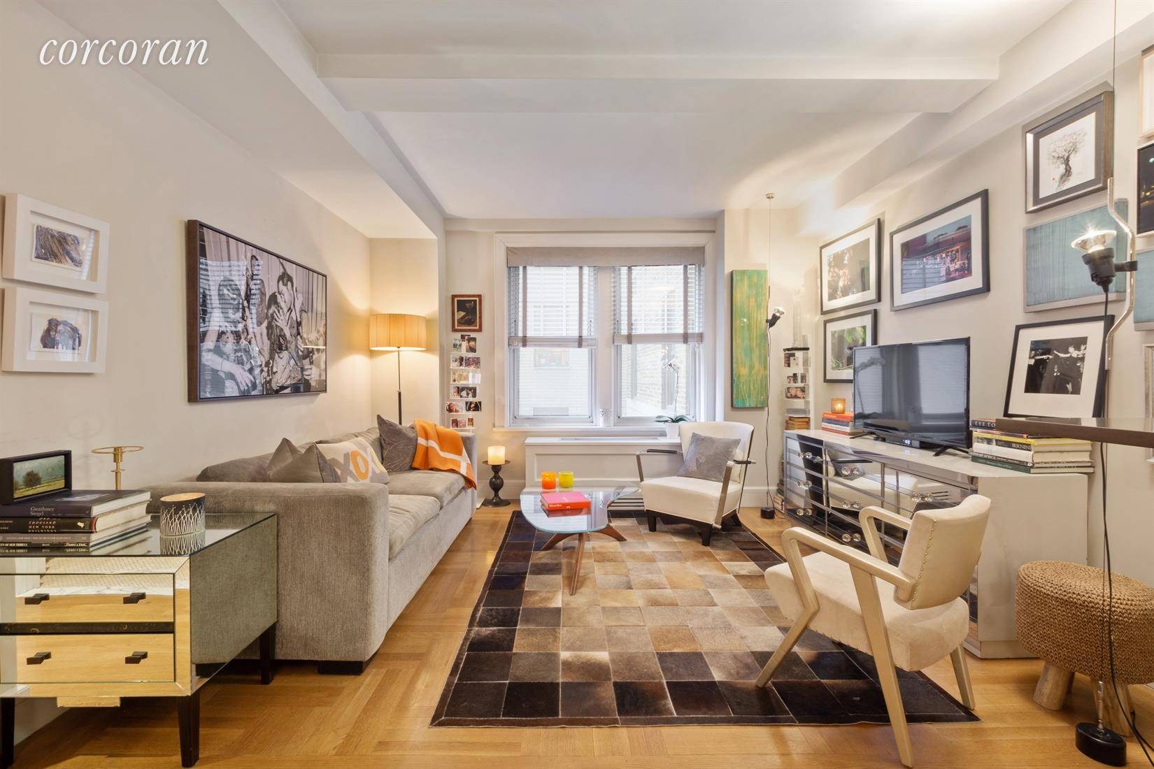 Prewar 1BR Jewell at The OlcottBeautifully renovated home with a warm and inviting layout perfect for entertaining, or a quiet respite after a long day.