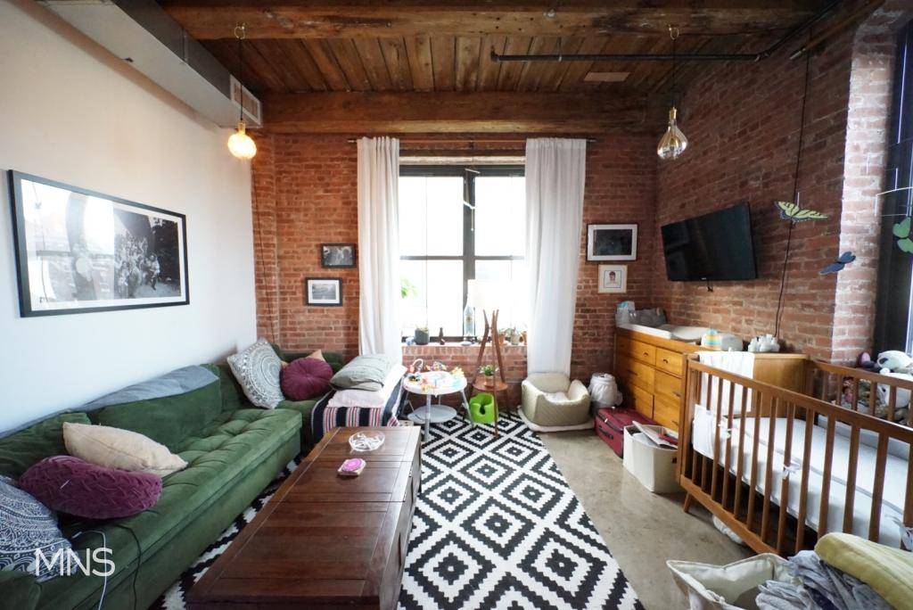 One of a kind authentic Greenpoint 2 Bedroom features 12 ft.