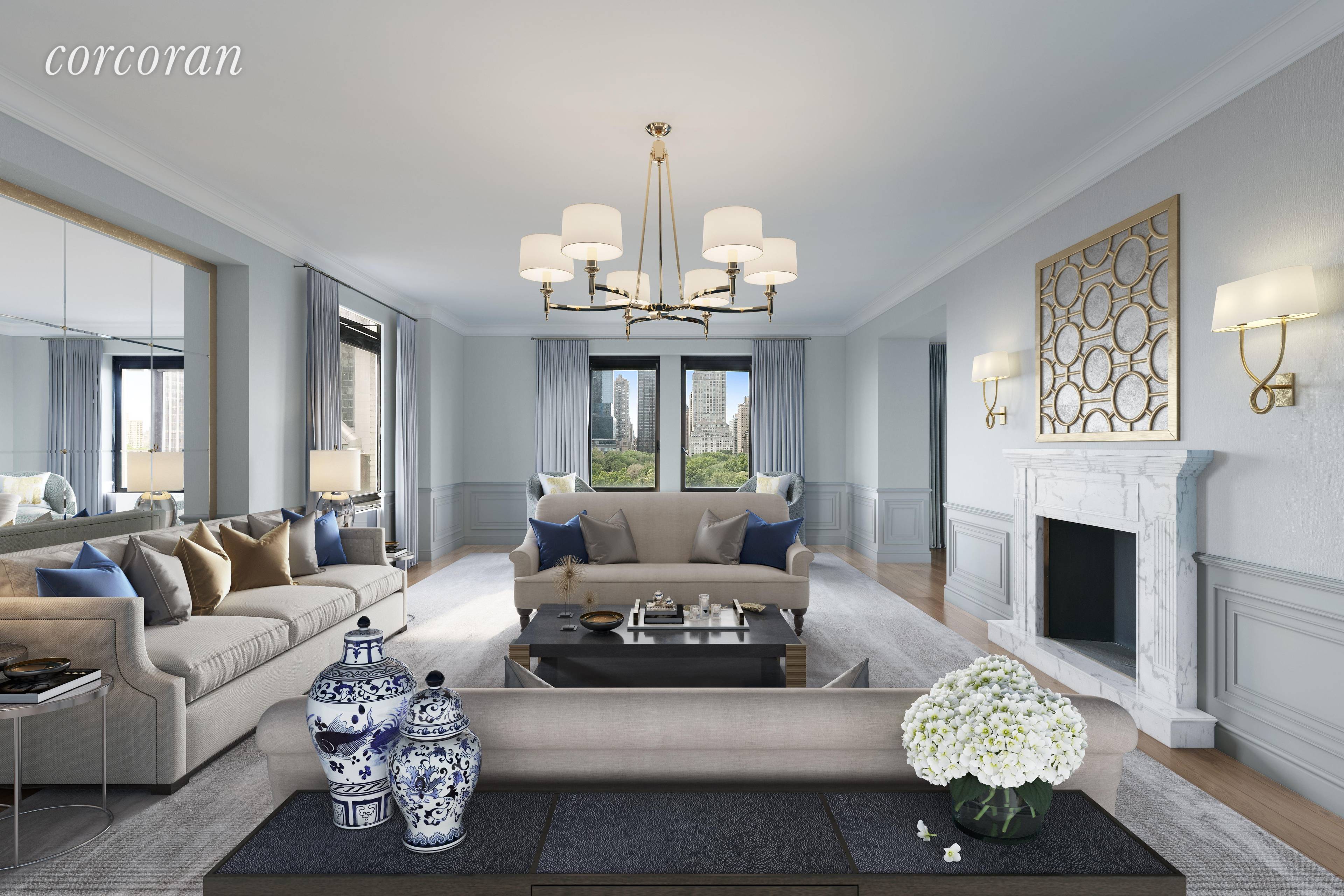 Residence 1107 11 at 795 Fifth Avenue The PierreRare Opportunity Over 50 of Direct Central Park FrontageThree Bedrooms Two Baths Two Powder Rooms 3, 317 sqft Virtual Renderings are for ...