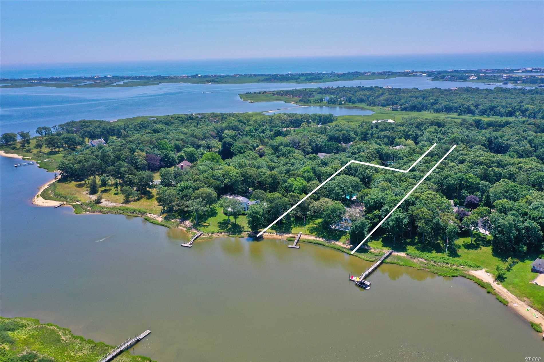 This Private Waterfront Estate located on one of the most prestigious streets in Quogue South.