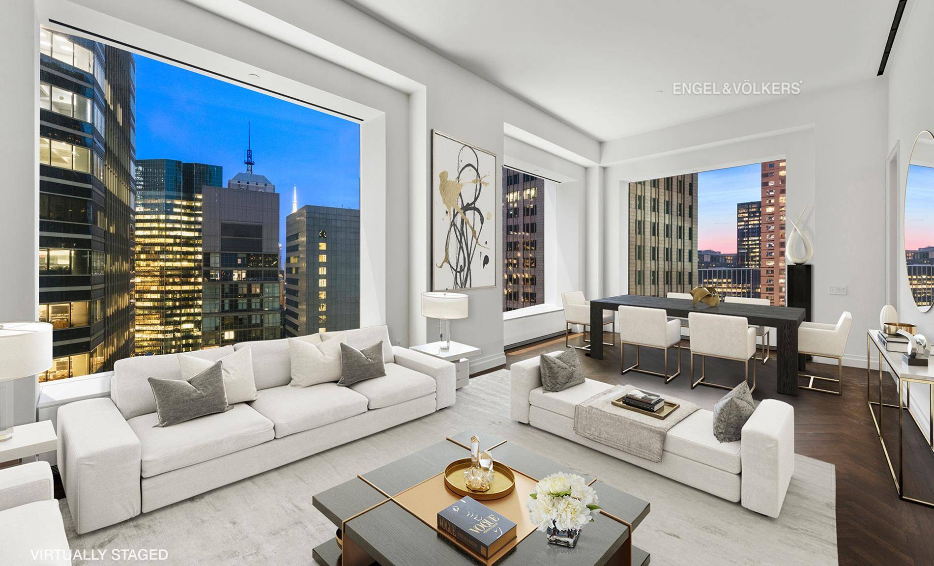 Unique opportunity to own a rarely available two bedroom two and a half bathroom home in the iconic 432 Park Avenue.