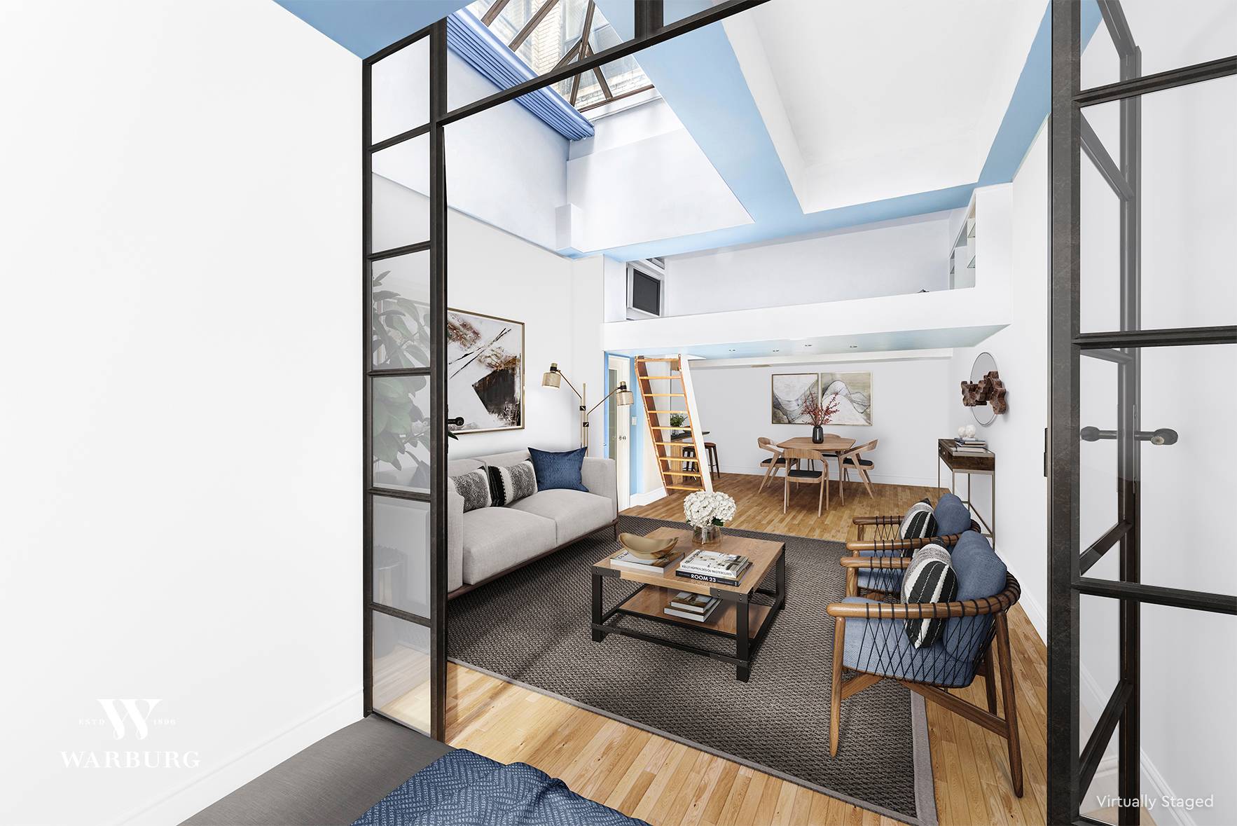 Live work opportunity. Truly unique and flexible loft studio apartment at the historic and landmarked Sage House Cooperative located just steps from Gramercy Park.