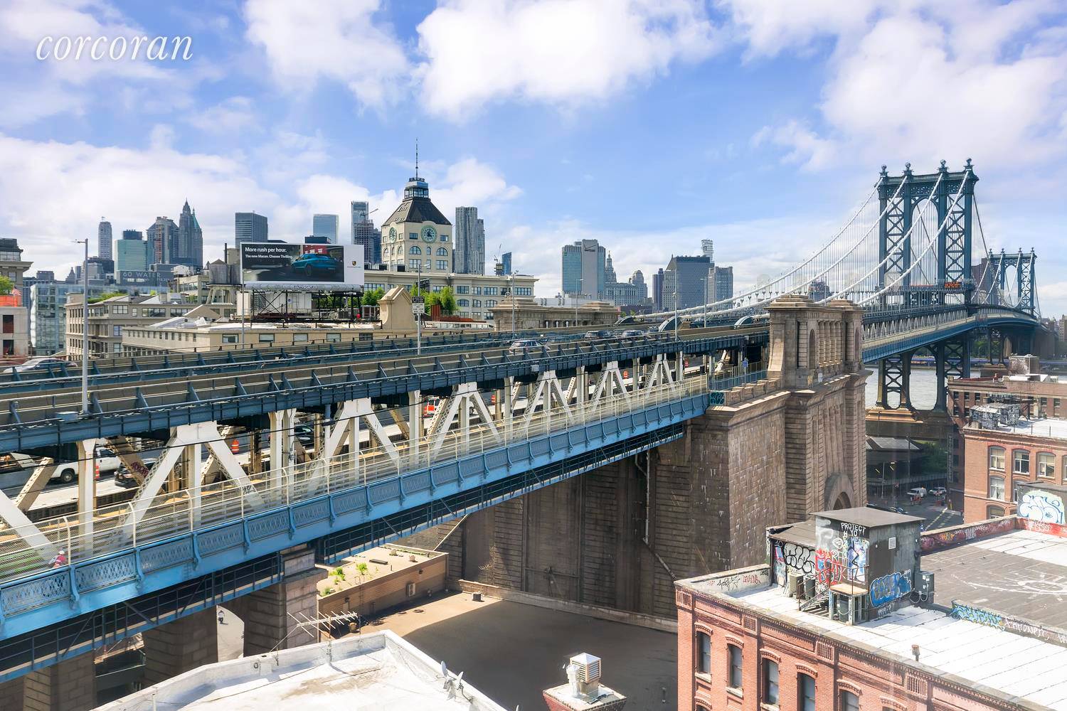 Move right in to this HUGE two bedroom, two bath with washer dryer in the Full Service J Condo in the heart of DUMBO.