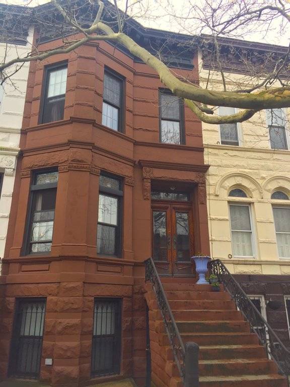 Brownstone DUPLEX parlor and top floor 2 bedroom office 1 bath and shared garden !