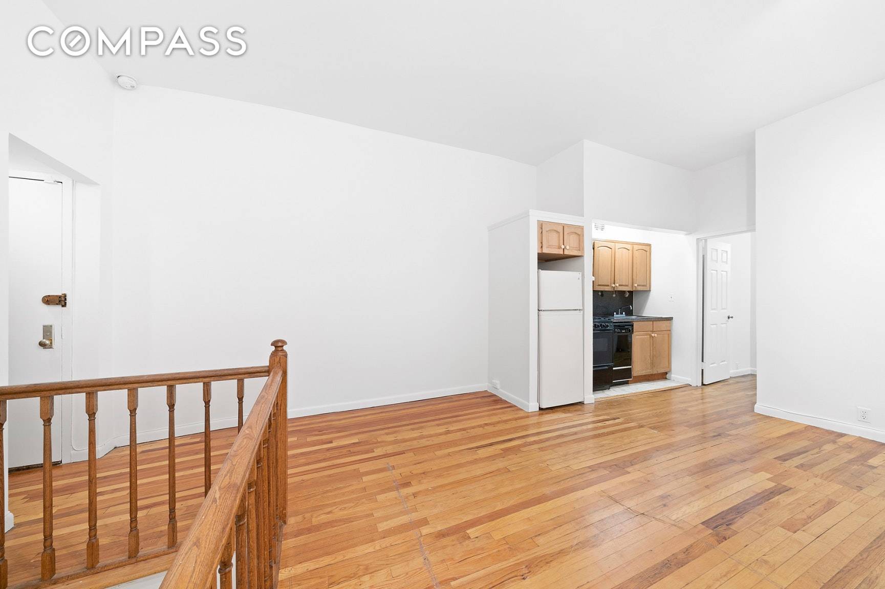 This totally unique, duplex boasts high ceilings, beautiful floors, marble bathroom, kitchen with dishwasher and tons of closets and storage.