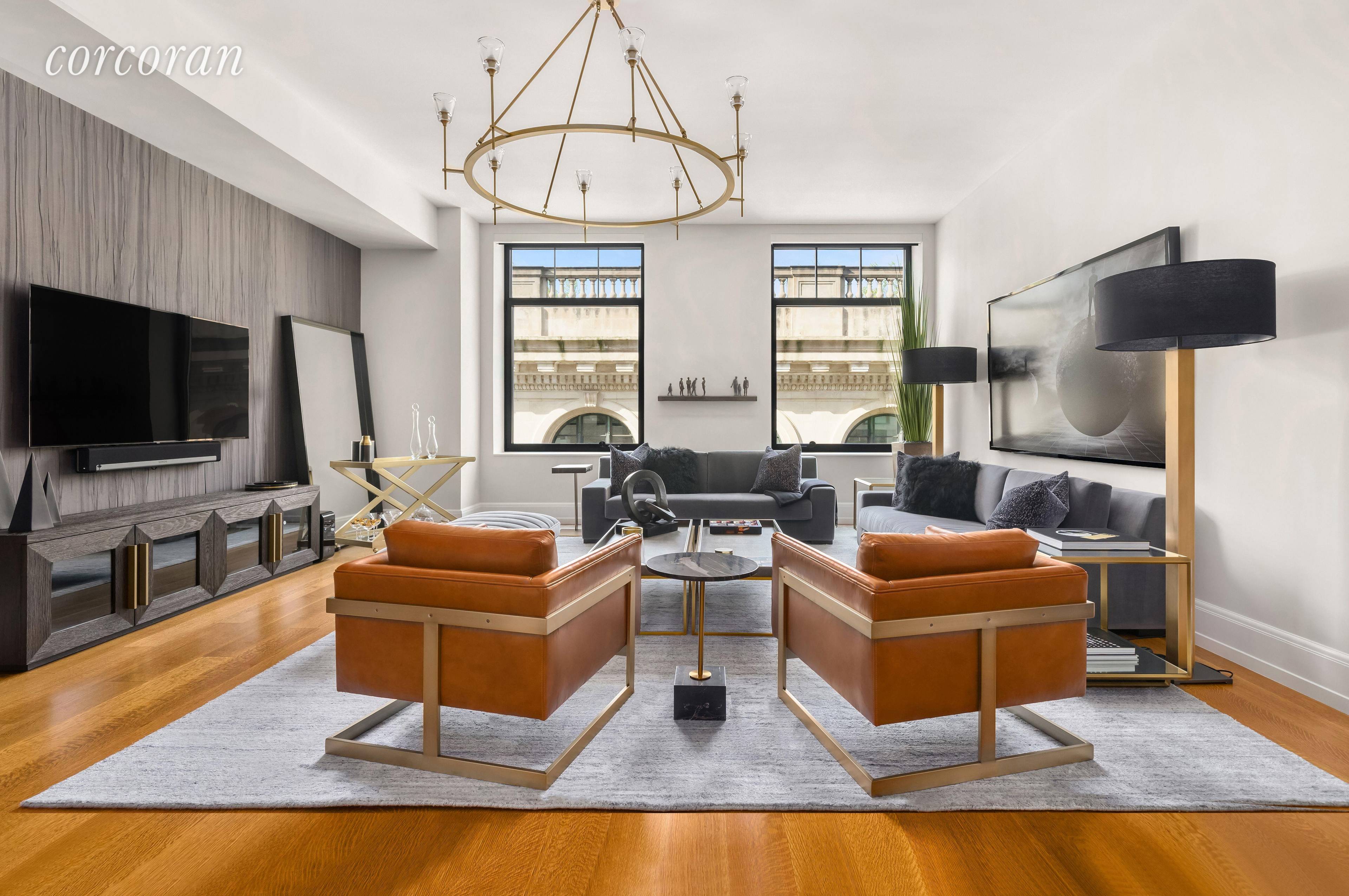 Located right on Madison Square Park, this oversized two bedroom, two and half bath new condominium residence offers exquisitely designed spaces for the modern lifestyle.