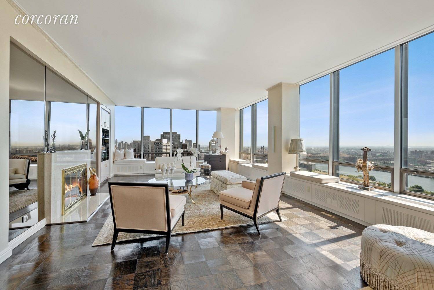 Breathtaking Penthouse Duplex with Sublime River and City Views from Every Room.