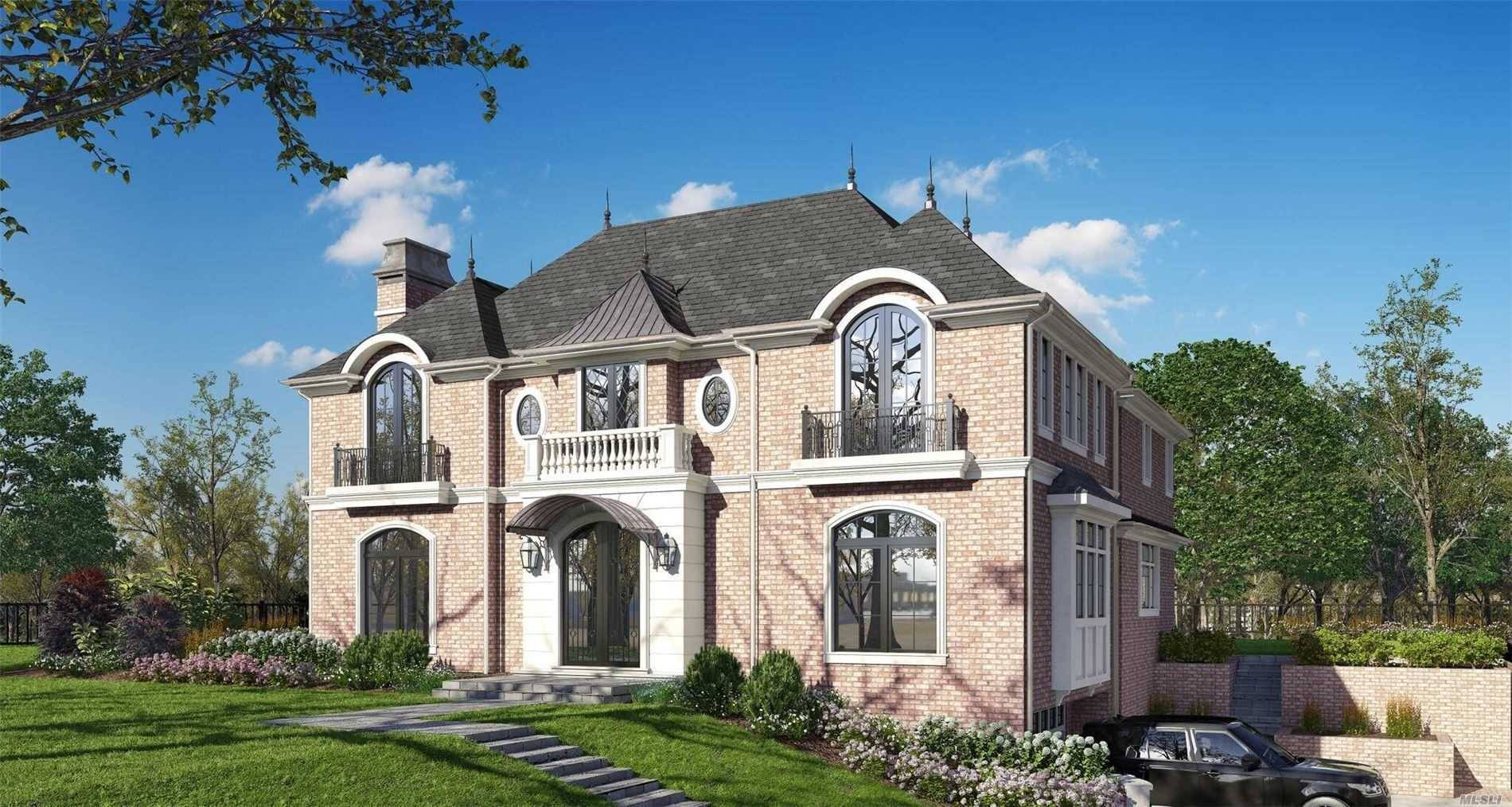 Great Neck Estates Ultra Luxury New Construction, All Brick Center Hall Colonial On Prime Street With Oversized Property.