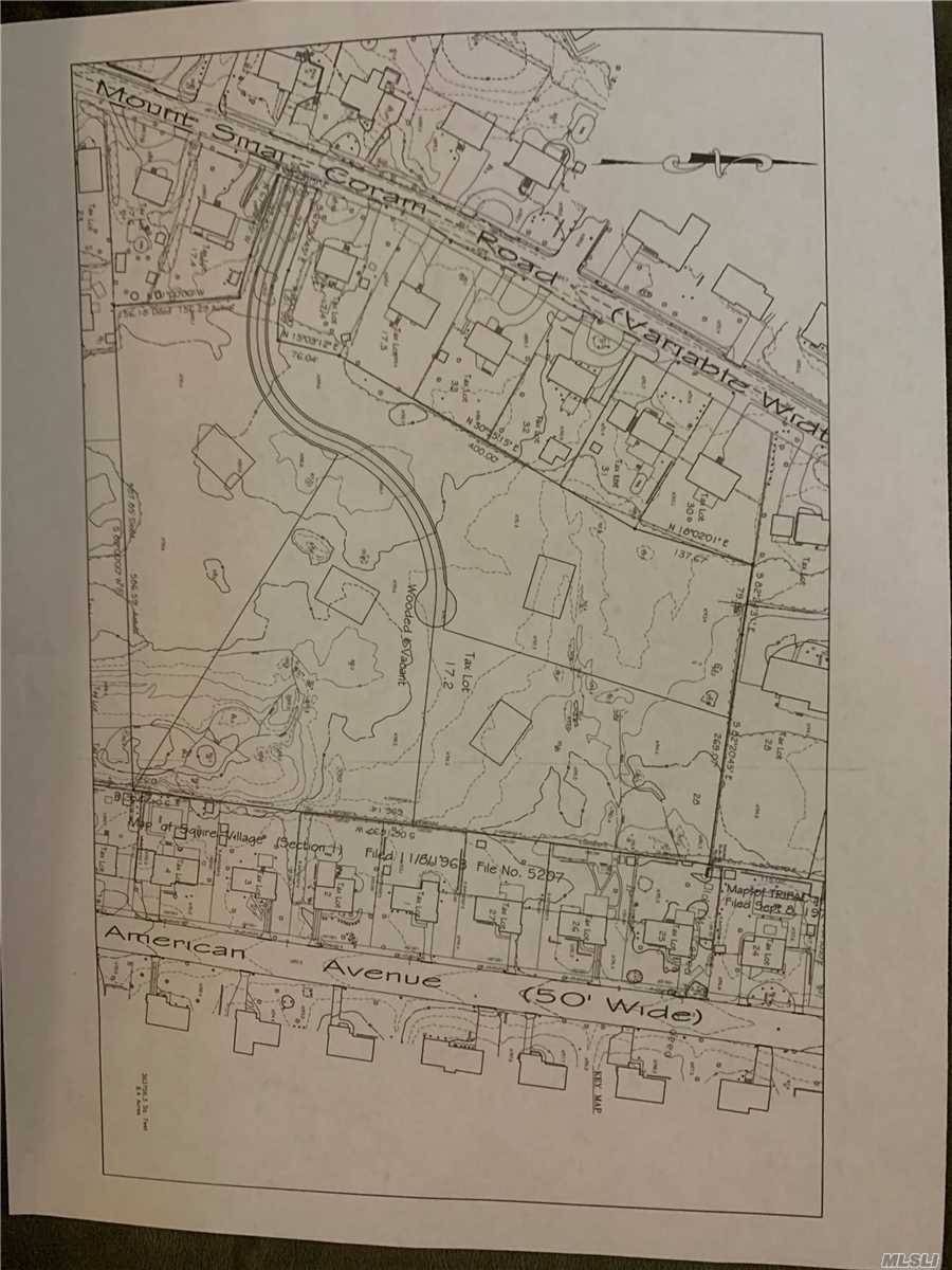 8 Acres wooded land in coram waiting for a builder to build 4 beautiful homes in cul de sac coming off mount Sinai coram rd.