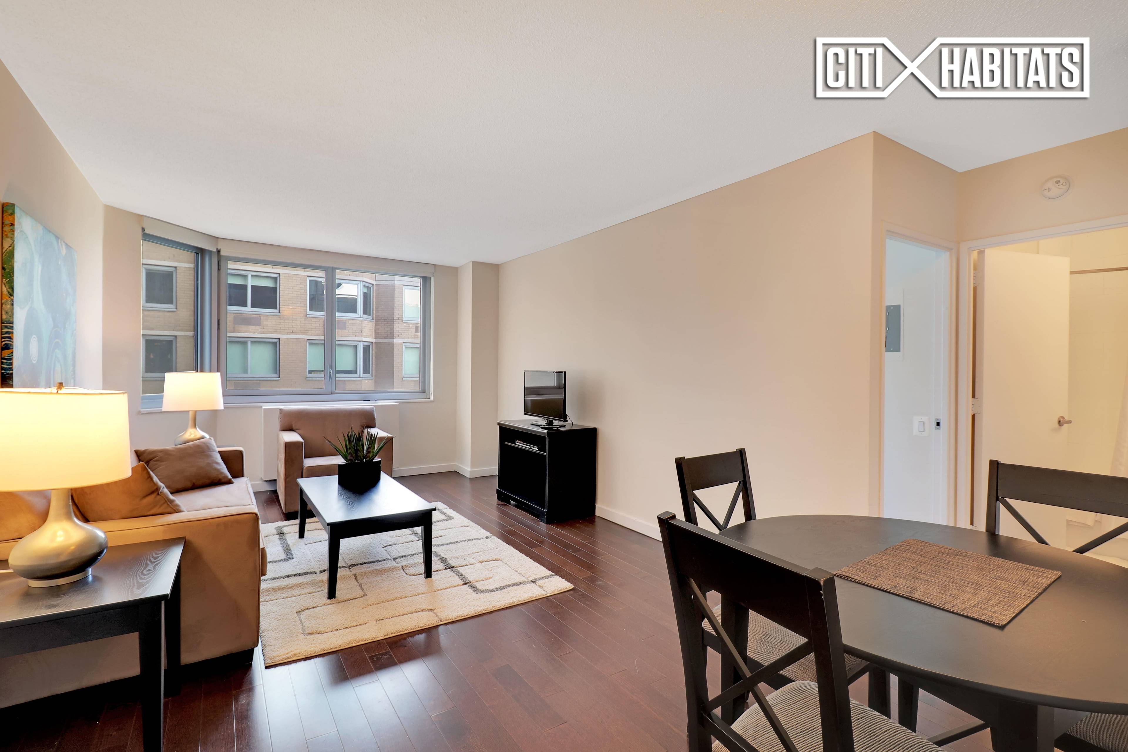 Short term furnished rental in the luxurious View 34 building.