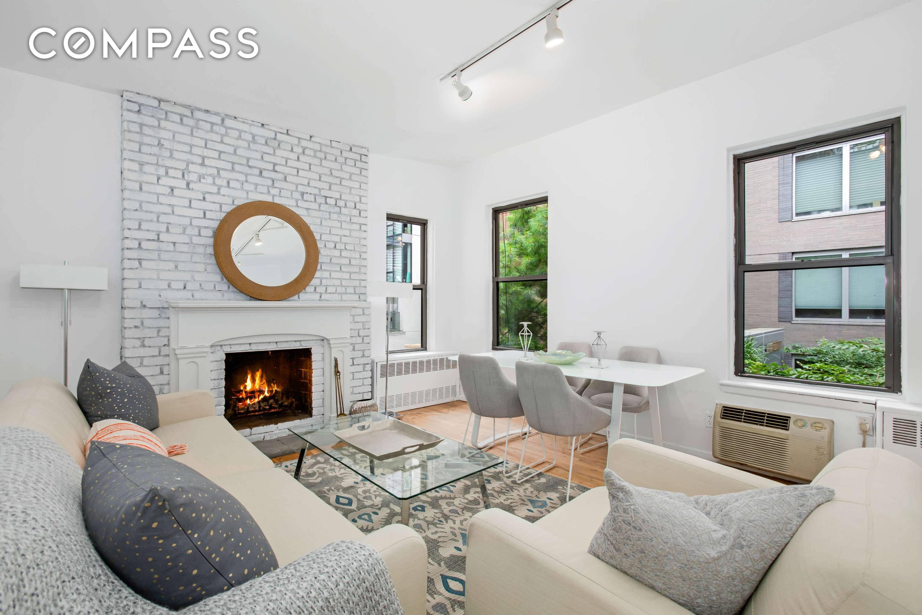 Just two flights up and enjoy incredible comfort and ease in this two bedroom, one bathroom home in a boutique Murray Hill cooperative.