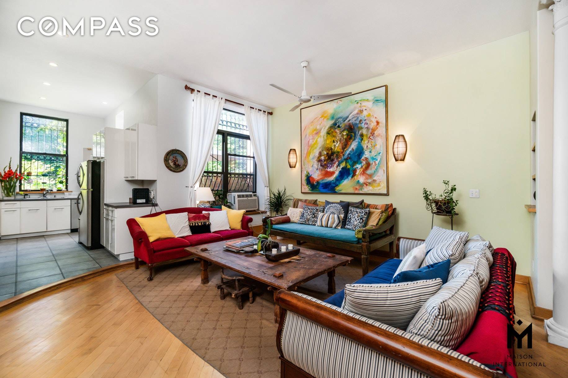Splendid Brownstone in a 2 family home located in South Harlem with a beautiful terrace and lovely garden right by Central Park.