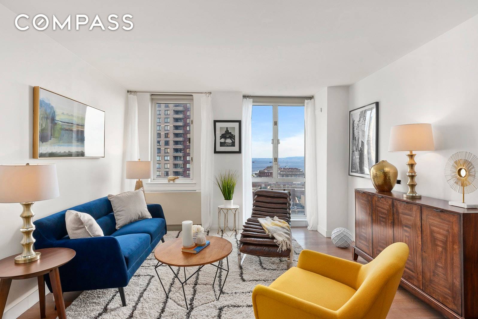 Perched atop the sixteenth floor at one of Battery Park's most sought after condominiums is a sleek, large one bedroom with majestic views of the Hudson River and Statue of ...