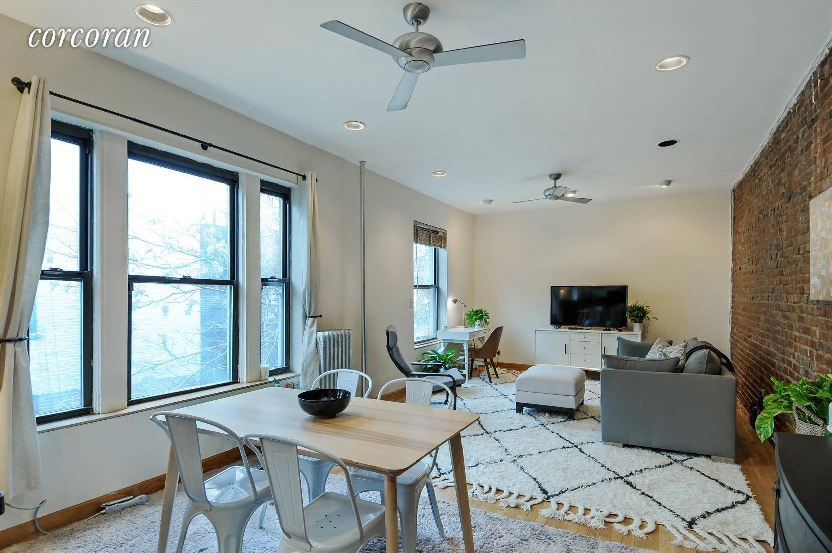 SPACIOUS, SUNNY, LOFT LIKE 1 BEDROOM EASILY CONVERTS TO 2 BEDS PREWAR COOP LOW MAINTENANCE !