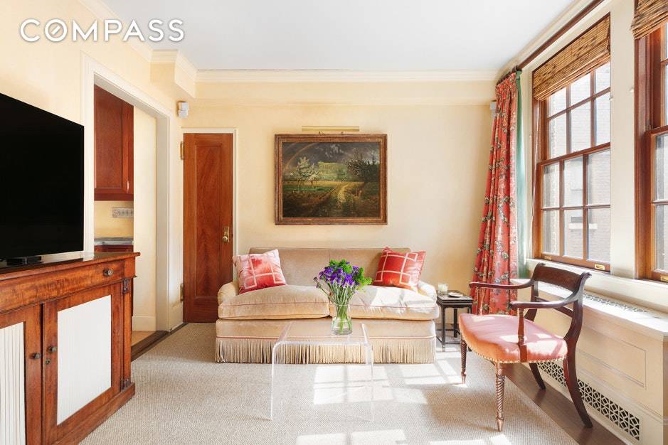 In a prime Upper East Side location, you will find this charming pre war jewel box one bedroom coop.