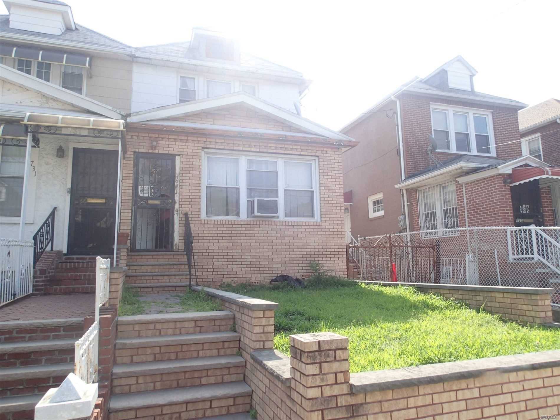 Great opportunity to own a one family home in beautiful Flatbush !