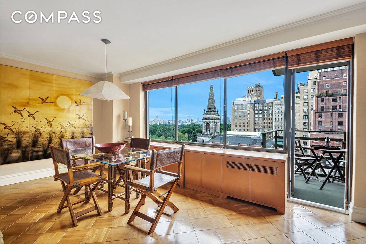 FURNISHED ! Move right in and start your day with morning coffee on your private balcony enjoying spectacular views of Central Park and the New York City skyline.