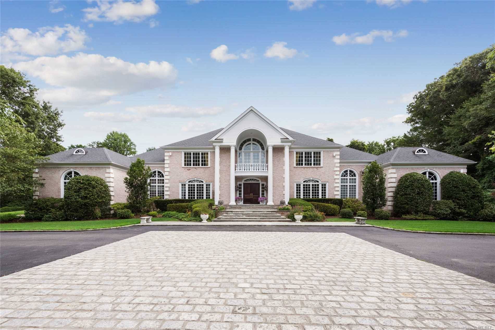 Upper Brookville Luxurious Estate Home with Magnificent Entry Foyer.