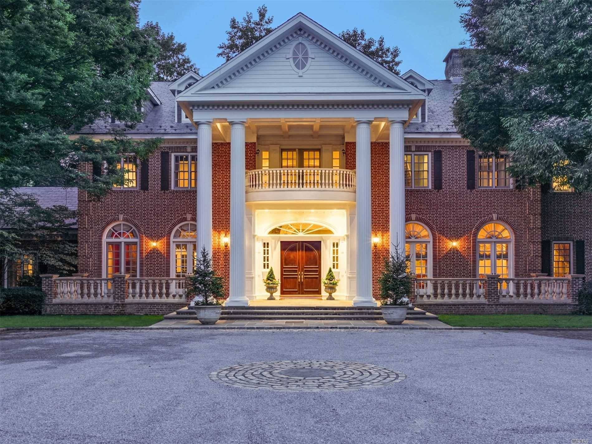 Stately Brick Manor Home on 4 arboretum like acres showcasing extensive architectural details 14, 000 sq.