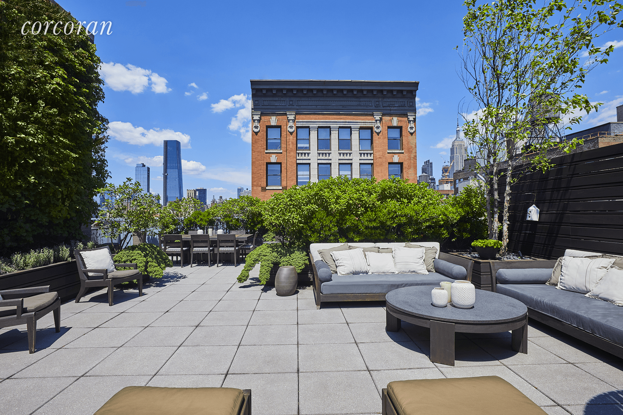This amazing Chelsea duplex penthouse includes a spectacular 1, 237sf private, landscaped, rooftop terrace which when combined with the 1823sf of interior space provides for over 3, 000 sf of ...