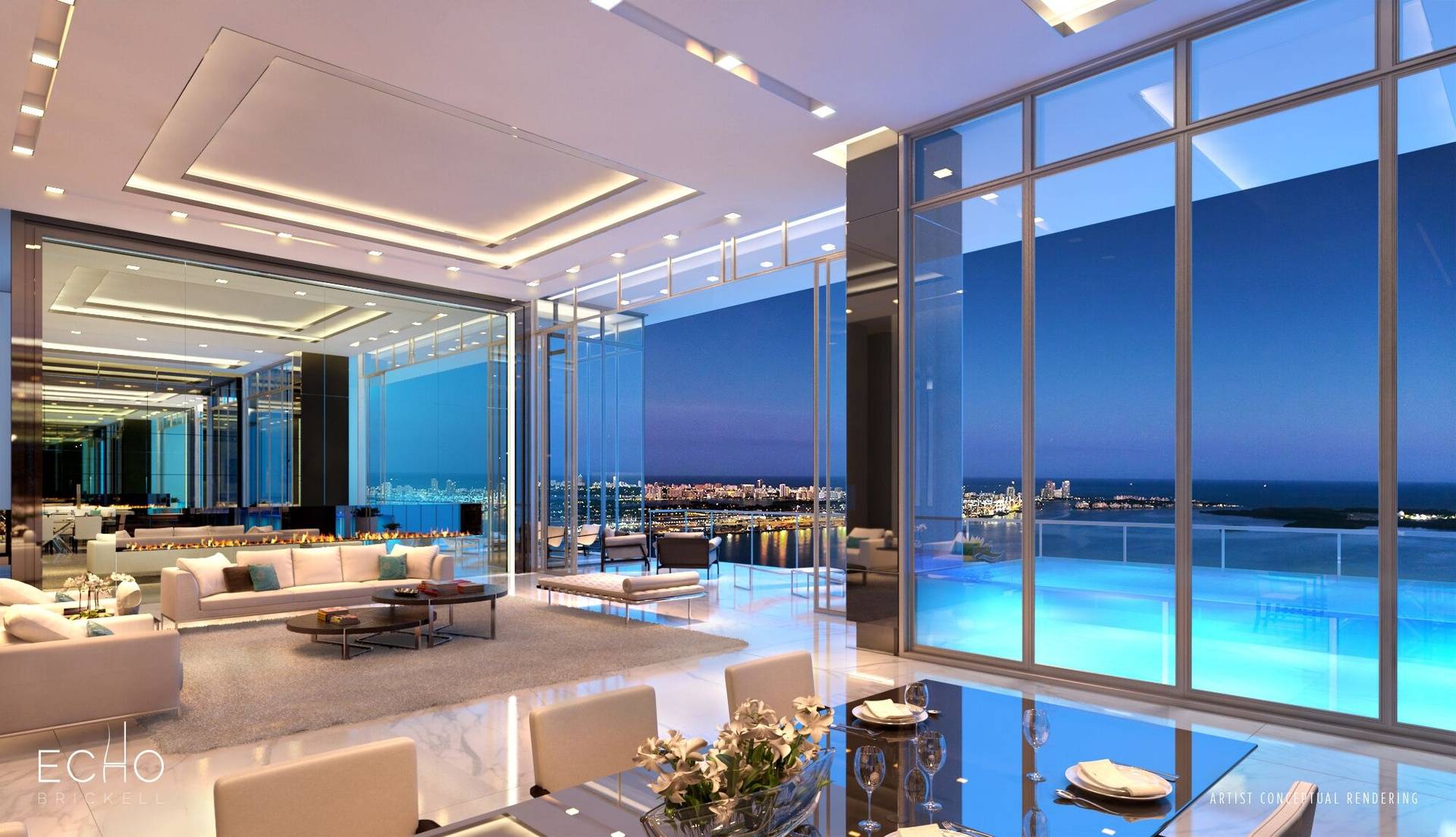 Echo Brickell (Miami Luxury Water View Penthouse)