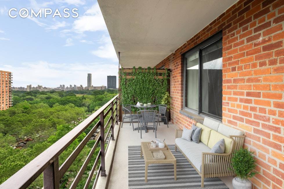 SUPERB LOCATION. converted 2 bedroom and 1bath home with breathtaking Central Park views from the huge terrace.