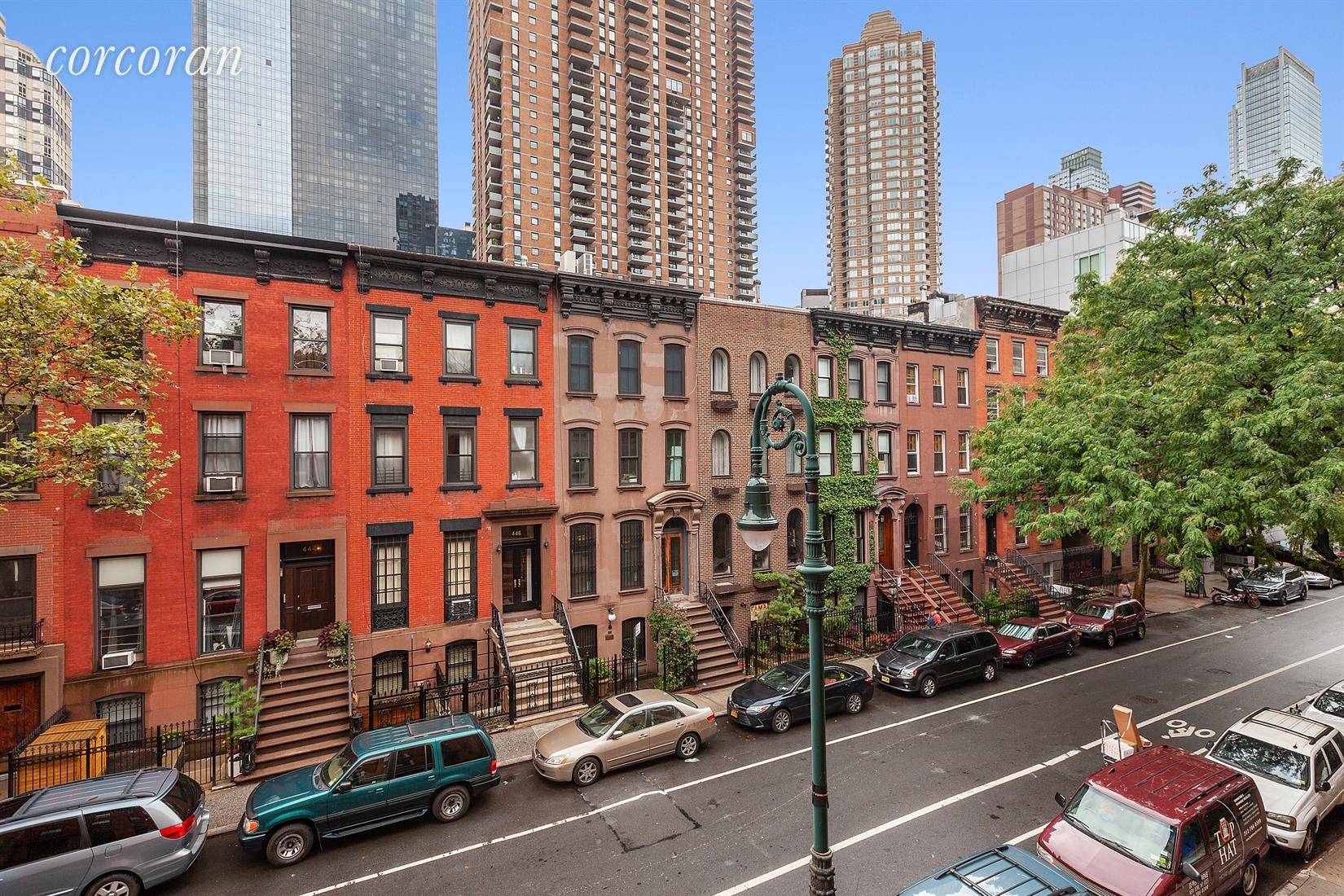 443 West 44th Street between 9th and 10th Avenues MINT Renovated Townhouse on Picturesque Tree lined Street.