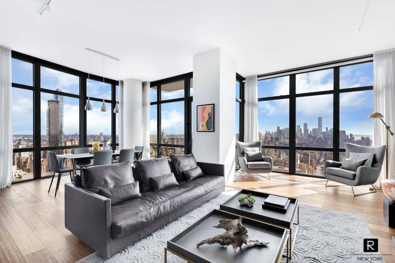 South Facing Penthouse with Spectacular OPEN VIEWS of the Freedom Tower, Empire State Building and beyond !