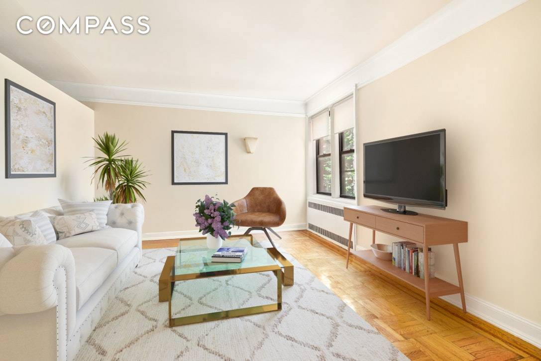 Open House By Appointment 09 22 19 Welcome home to your top floor Art Deco one bedroom with bonus room at 81 Ocean Parkway Cooperative in Windsor Terrace !