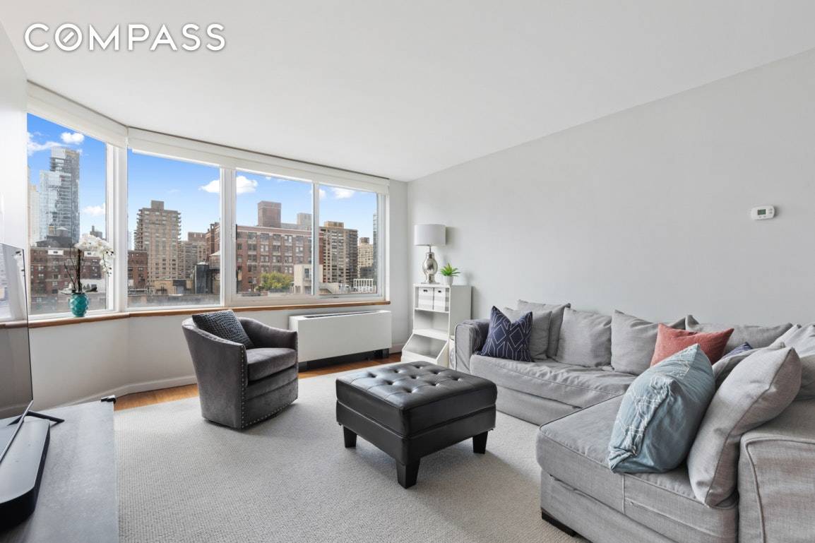 Light filled oversized 2 bed 2 bath on high floor in PRIME UWS location.