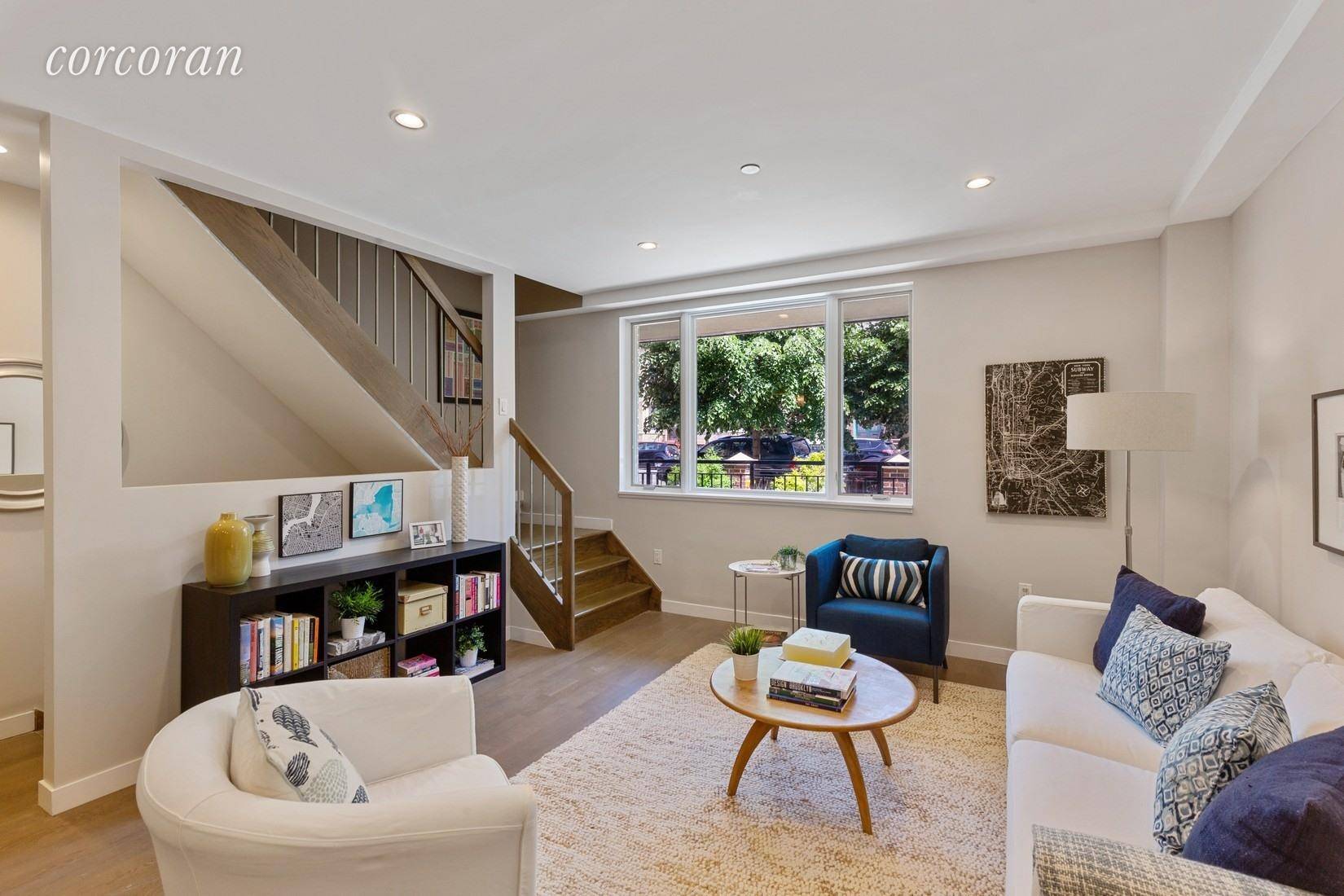 This sprawling Park Slope TRIPLEX offers over 1400 square feet of space spanning three floors !