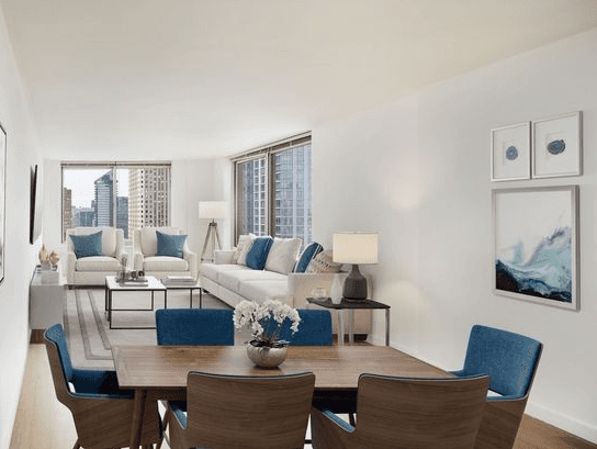 Condo Finishes in 2 Bed/2 Bath Midtown West Building